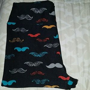 OS moustache lularoe leggings